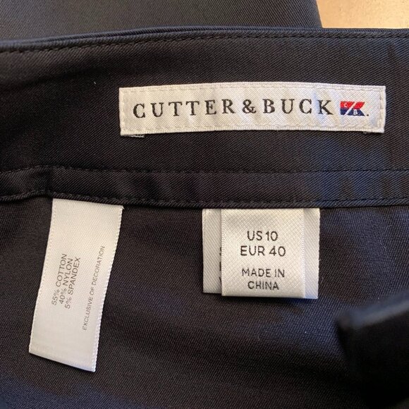 NWOT Cutter & Buck Buttoned Pant Leg Womens Slacks Size 10 Dark - Picture 3 of 3